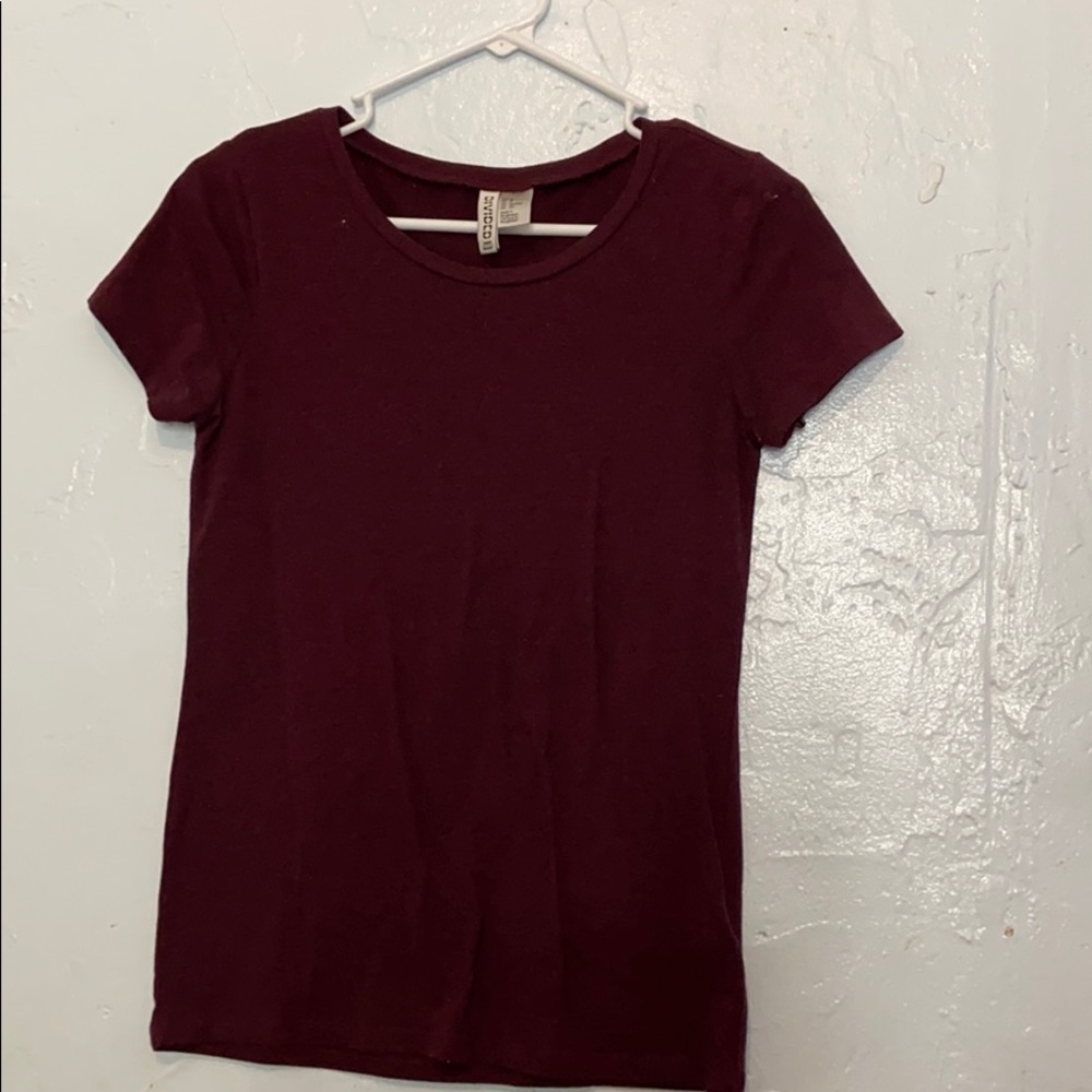 DIVIDED Maroon Top